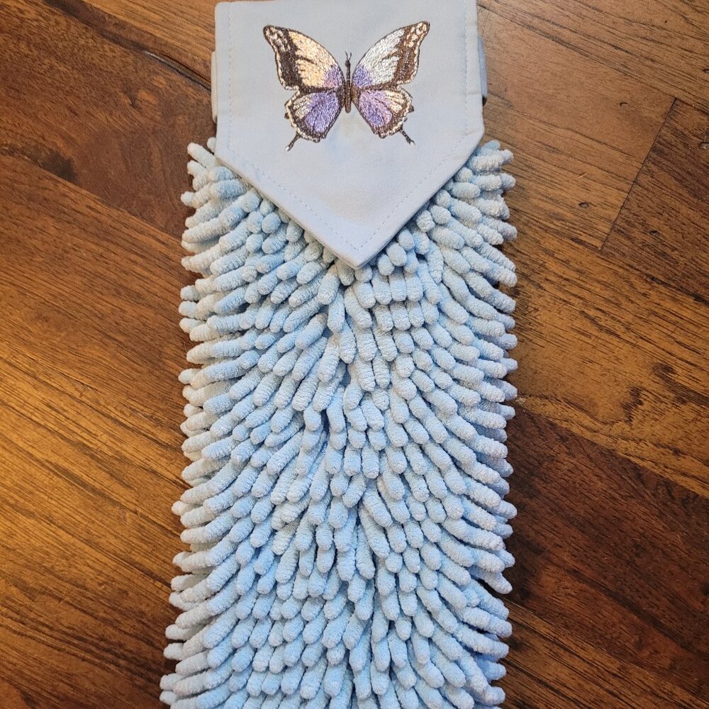 Norwex  New Chenille Butterfly Hand Towel